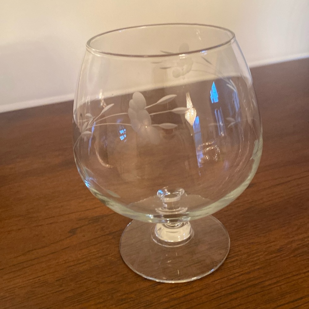 Vintage princess house brandy snifter punch bowl